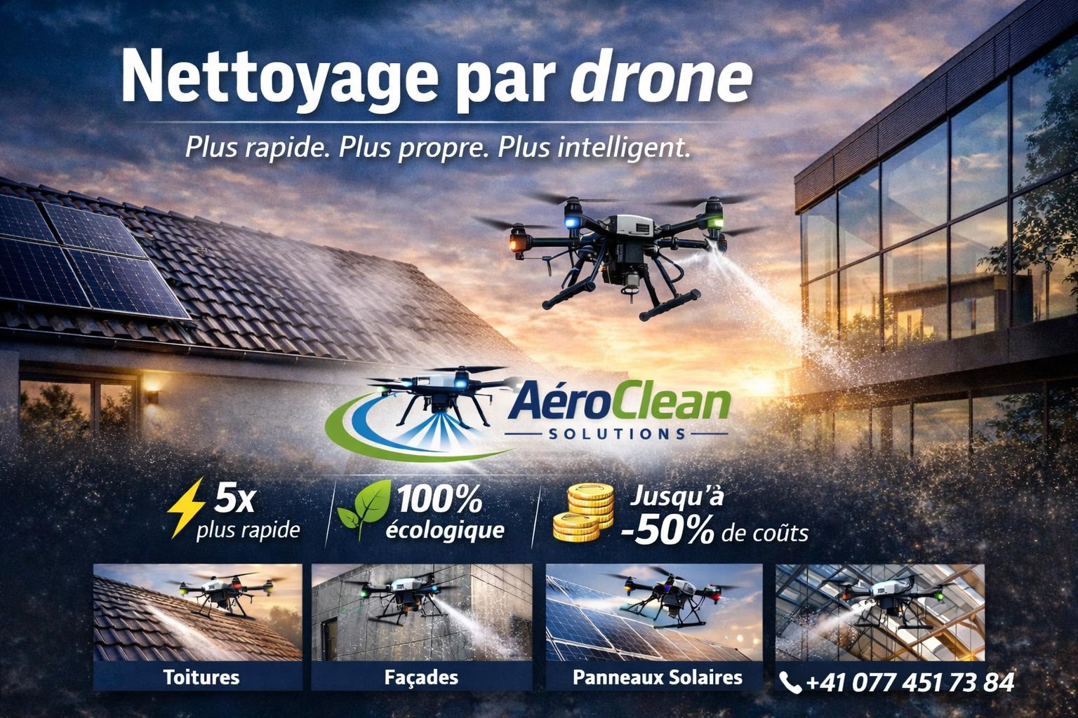 Intervention par drone - visuel démonstratif